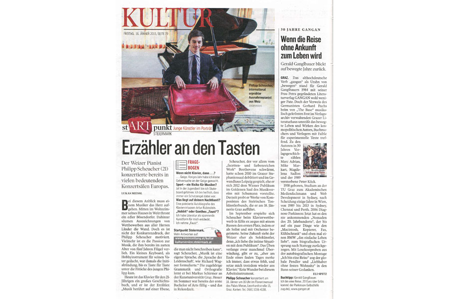 Kleine Zeitung 16.01.2015